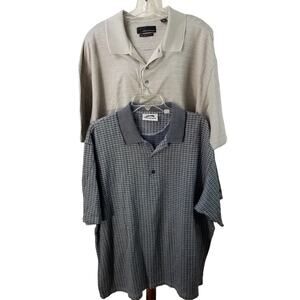 Slazenger Greg Norman Men's Golf Polo Short Sleeve Shirts PAIR 2 XXL